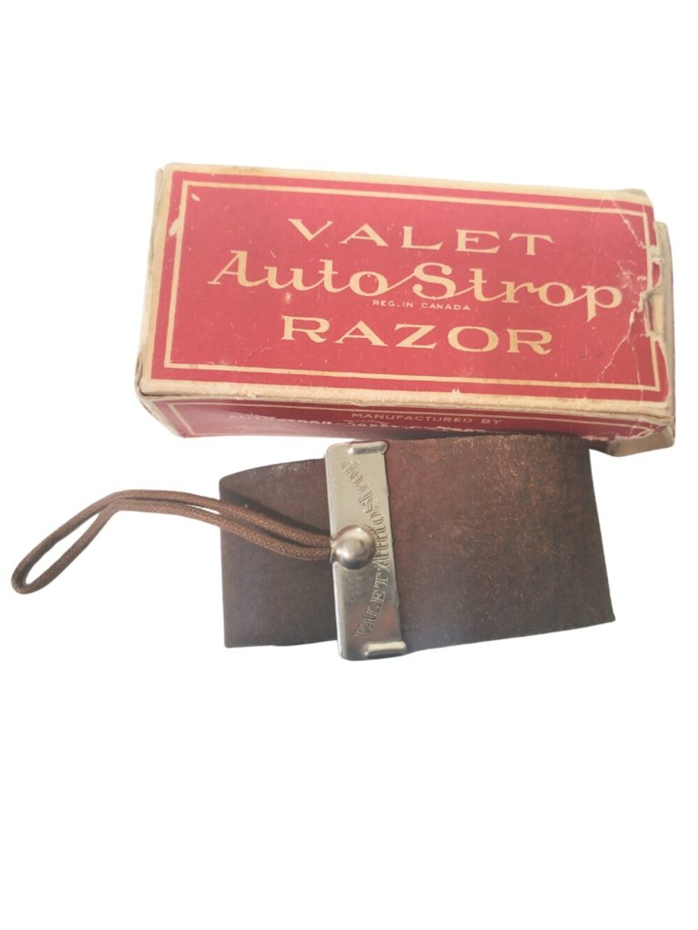 Vintage Valet AutoStrop Leather Collectible & Original Box